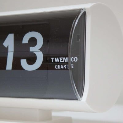 Twemco QT-30T Flip Clock, White