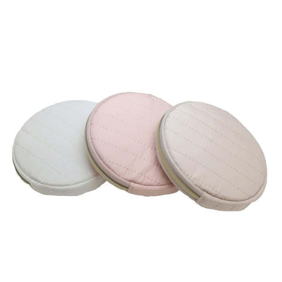 Miffy & Ribbon circle zip pouch, beige