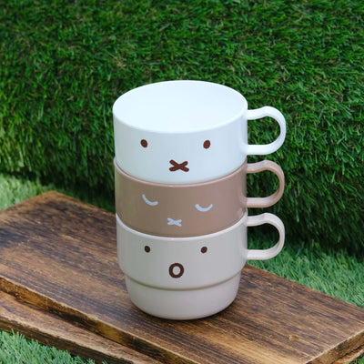 Miffy Face stacking mug set