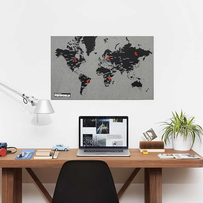 Palomar Pinworld by countries mini (77x48cm), black