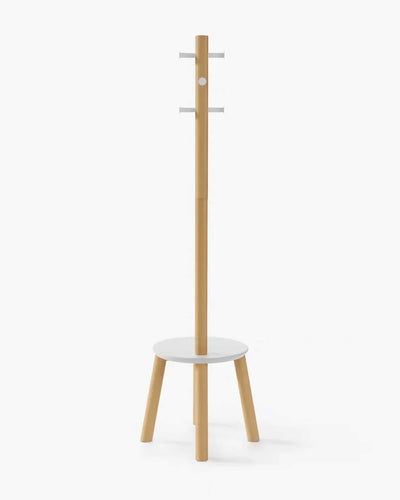 Umbra Pillar stool & coatrack, white