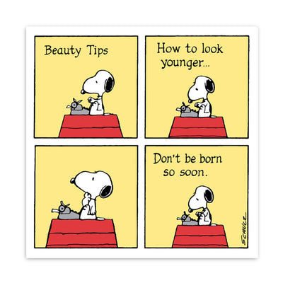 Hype Snoopy card, beauty tips