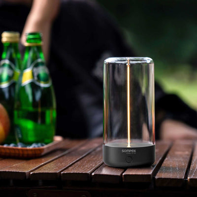 Sompex Pulse rechargeable lamp, anthracite