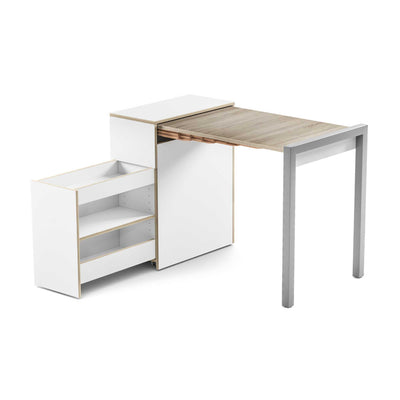 Country Living Alwin's Secretary The Idealist Right, White/Vintage Oak