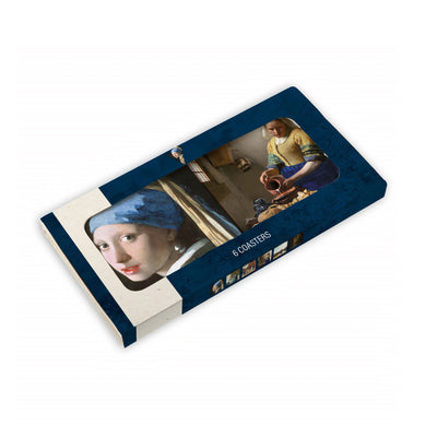 Bekking & Blitz coaster set, girl with pearl earrings