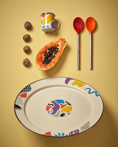 Kapka Enamel Flashback Large Enamel Tray