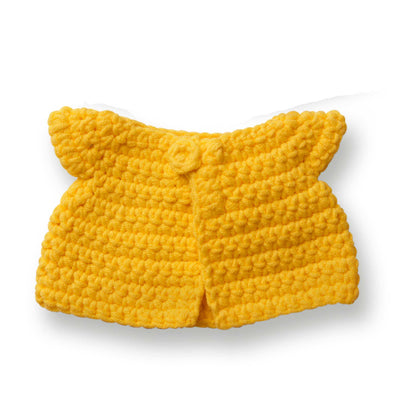 Just Dutch handmade crocheted outfit, yellow tulip drress