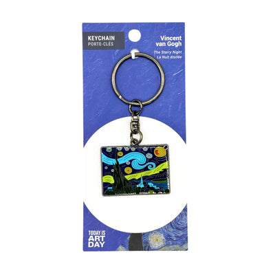 Today is Art Day Starry Night Keychain