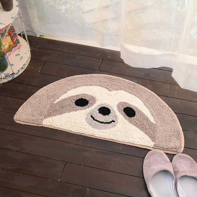 Sloth Semi-circular Door Mat