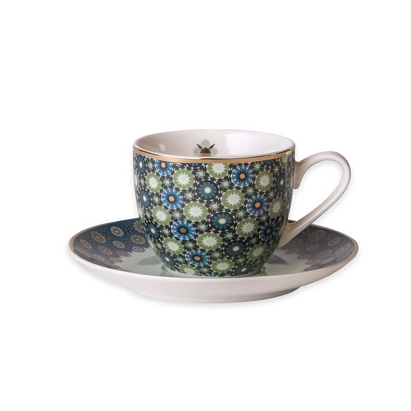 Images d'Orient Espresso cups with saucers set of 4, Andalusia