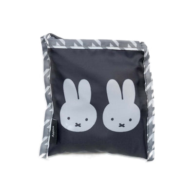 Miffy Chidori & Monotone eco bag, black