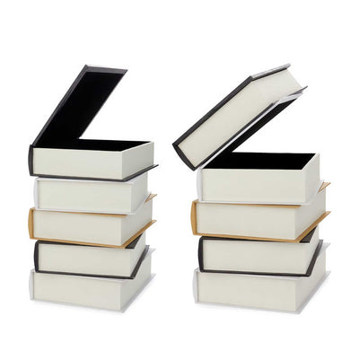 Metropolitan Book Stack wood side table