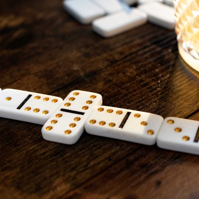 Luckies Iron & Glory Mini Travel Domino Set