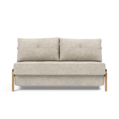 Innovation Living Cubed 140 Wood sofa bed, 280 avella sand