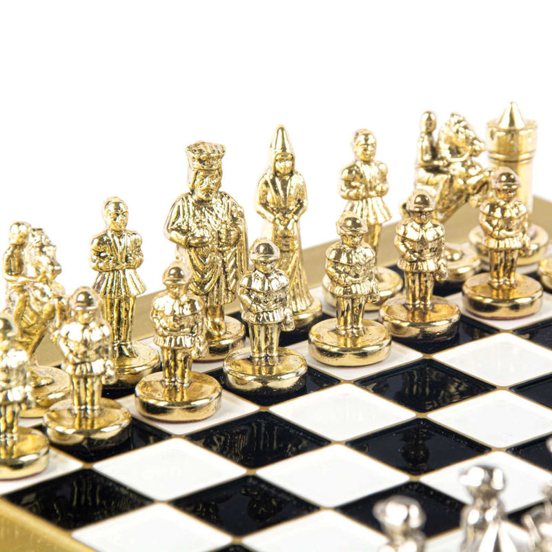 Manopoulos Byzantine Empire chess set extra small, black