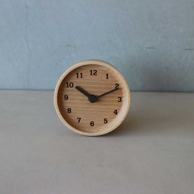 Lemnos MUKU desk clock, Beech