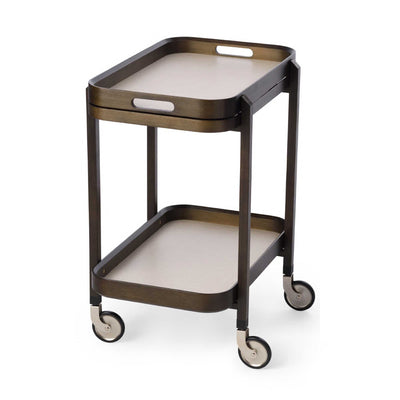 Gudee Roca cart 2-tier rectangle, brown