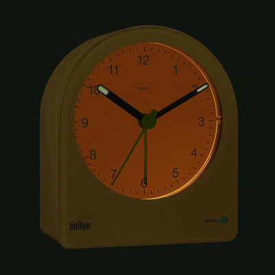 Braun BC22 alarm clock, yellow