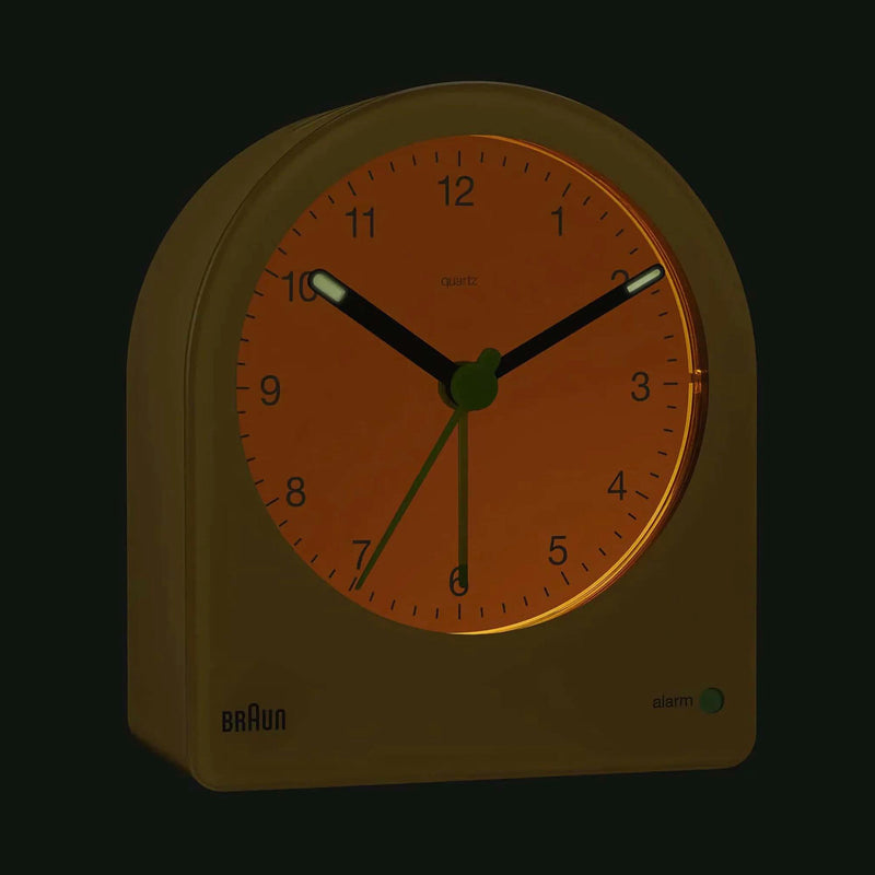 Braun BC22 alarm clock, yellow