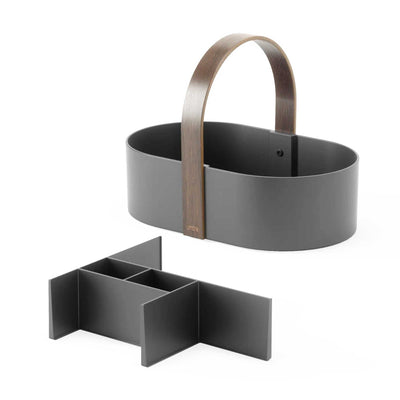 Umbra Bellwood caddy, black/walnut