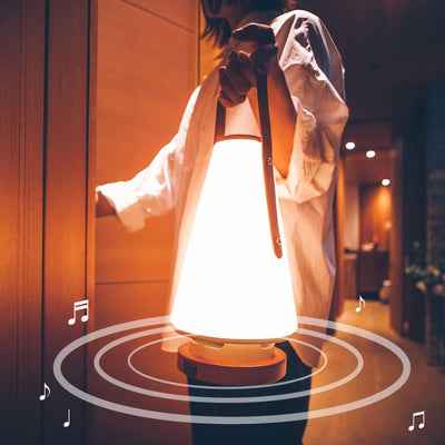 MoriMori LED lantern speaker ROOMS (leather handle type)