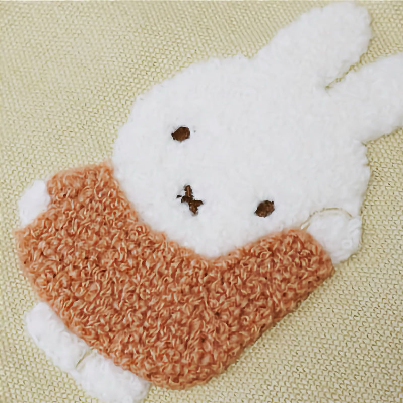 Miffy Diagonal Check series tote, beige