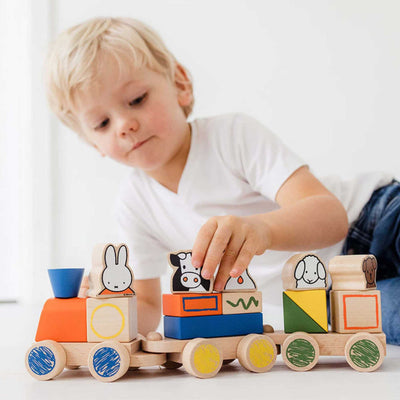 Bambolino Miffy Wooden Block Train