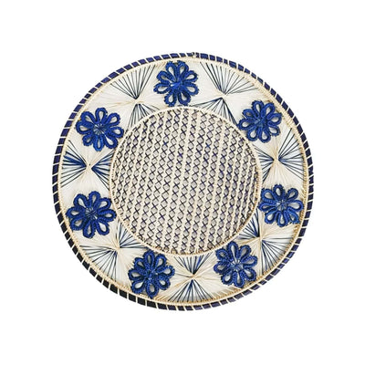 Coro Cora Flora placemat, blue