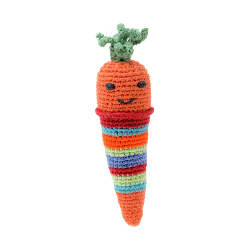 Chunkichilli baby rattles, carrot