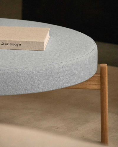 Audo Copenhagen Passage Pouf Natural Oak Base