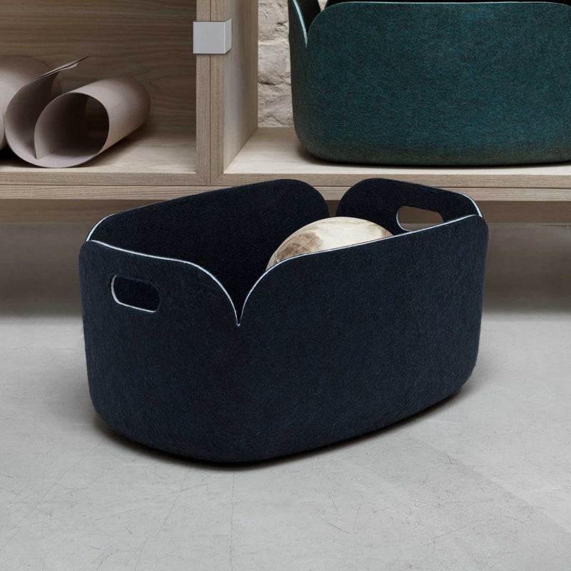 Muuto Restore basket 48 x 35 cm, midnight blue