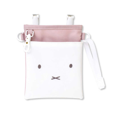 Miffy Face 3-way Soft Pen Pouch, Pink Beige