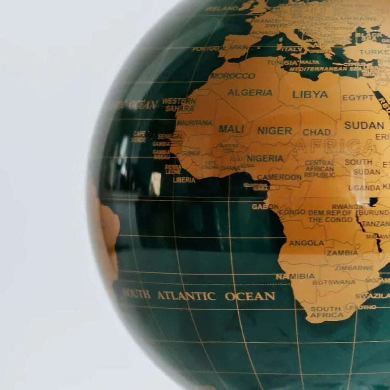 MOVA 4.5" Rotating Globe, Green/Gold Map