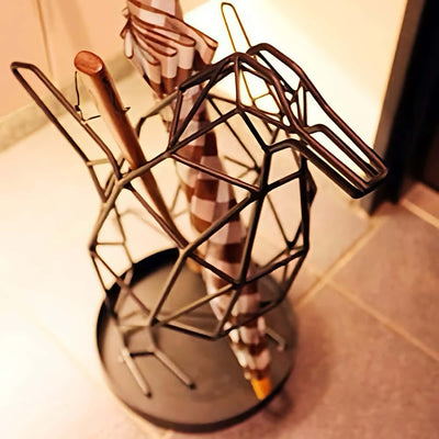 Studio Domo Penguin Baby Umbrella Stand, Black