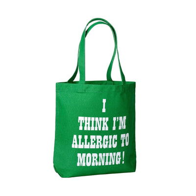 Magpie x Peanuts totes bag, i thing i'm allergic to morning