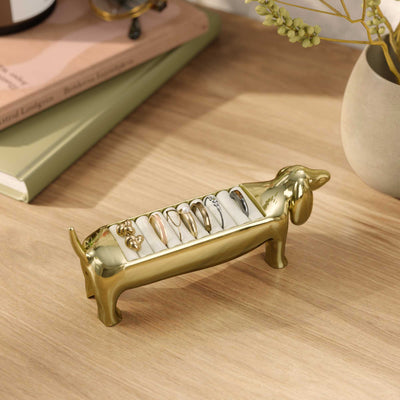Umbra Dachsie ring holder, Brass