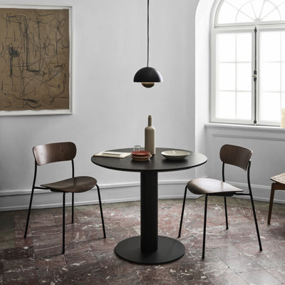 &Tradition Pavilion AV1 side chair, lacquered walnut