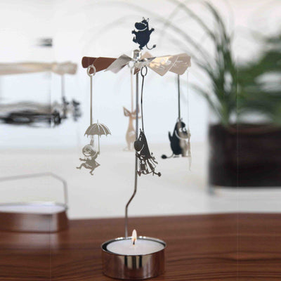 Pluto Moomin Rotary candle holder, silver