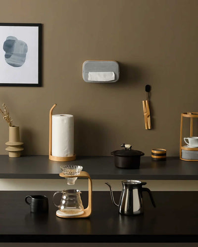 Gudee Esobi Wall Mounted tissue box, natural