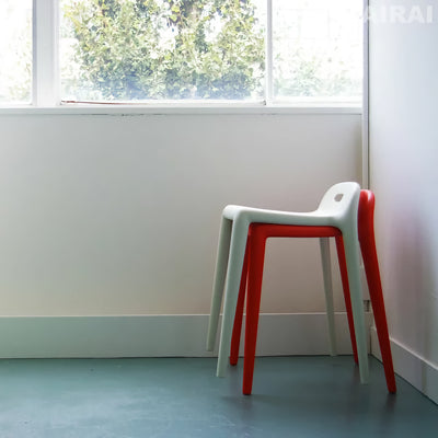 Magis Yuyu stool set, Beige & Orange