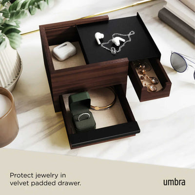 Umbra Stowit Mini storage box, Walnut