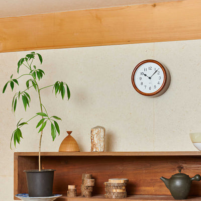 Lemnos Miki Urushi wall clock