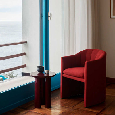 &Tradition Tung JA3 side table, burgundy red