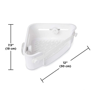 Umbra Flex Gel-Lock Corner Bin , White