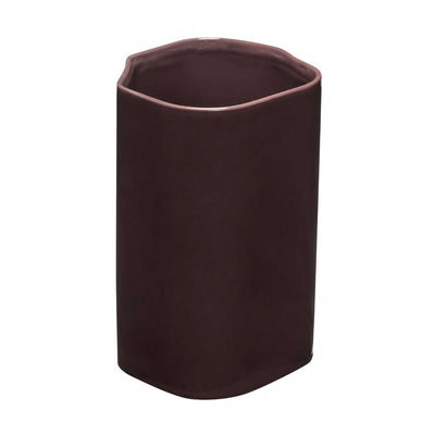 Hubsch Amare Canister with Lid Large, Burgundy/Red