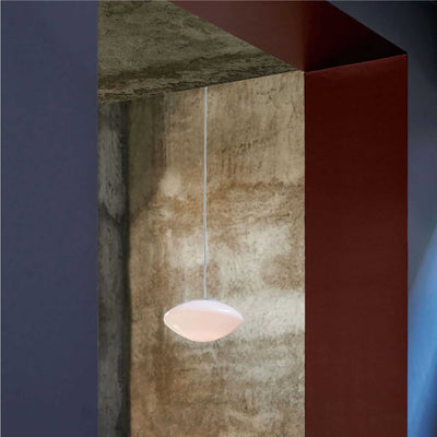 &Tradition Mist AP15 pendant lamp, matt white/opal Glass