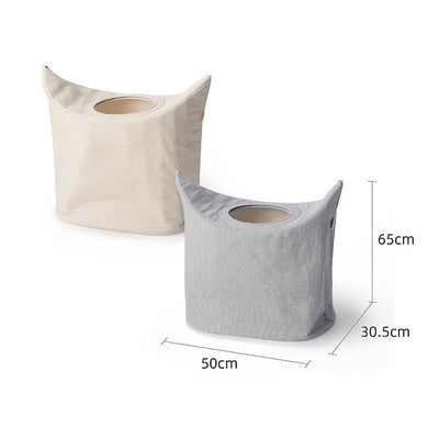 Gudee Alfio laundry basket, linen blue