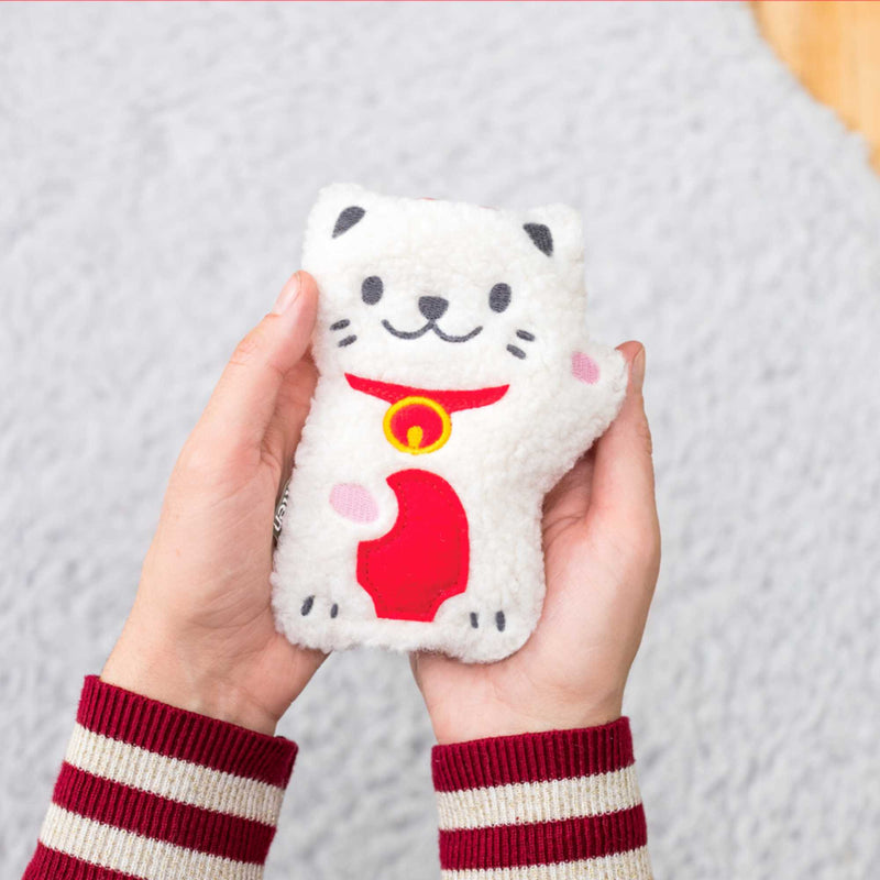 Bitten Microwaveable Heatable Pocket Pal, lucky cat