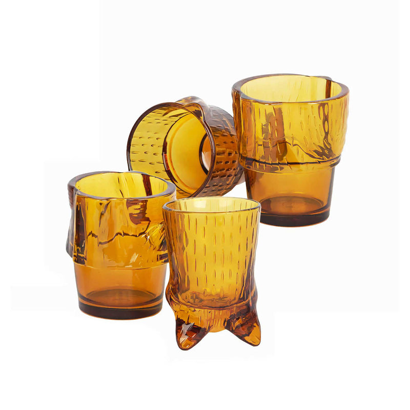 DOIY Kitty stackable glasses, Ginger