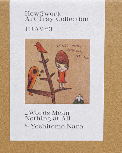 Yoshitomo Nara "... Words Mean Nothing at All" art tray